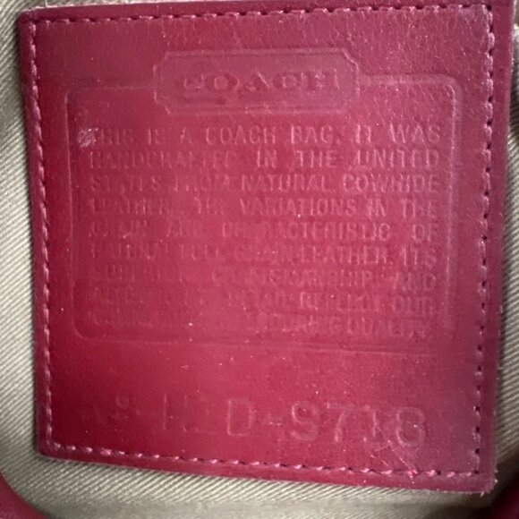 SOLD! Coach Vintage Legacy Crescent Flap Saddle Hobo Leather Shoulder Bag 9718 - Picture 9 of 10